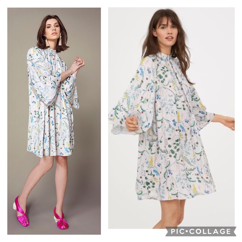 H&M X Anna Glover Floral Shift Dress